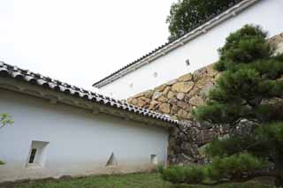 Foto, materiell, befreit, Landschaft, Bild, hat Foto auf Lager,Himeji-jo Burgintervall, Vier nationale Schtze-Burg, Burg, Militrische Angelegenheiten, Das Gert des Kampfes