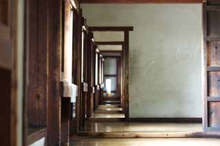 photo,material,free,landscape,picture,stock photo,Creative Commons,The inside of the Himeji-jo Castle Watari oar, Four national treasures Castle, Sadanori Akamatsu, Shigetaka Kuroda, Hideyoshi Hashiba