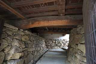 Foto, materiell, befreit, Landschaft, Bild, hat Foto auf Lager,Das Himeji-jo Burgtor, Vier nationale Schtze-Burg, Sadanori Akamatsu, Shigetaka Kuroda, Hideyoshi Hashiba