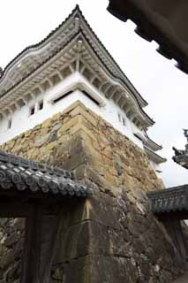 foto,tela,gratis,paisaje,fotografa,idea,Inui pequeo torre de castillo de castillo de jo de - de Himeji, Cuatro tesoros nacionales Castle, Sadanori Akamatsu, Shigetaka Kuroda, Hideyoshi Hashiba