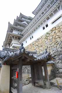 fotografia, materiale, libero il panorama, dipinga, fotografia di scorta,Himeji-jo il Castello, Quattro tesori nazionali Arroccano, Sadanori Akamatsu, Shigetaka Kuroda, Hideyoshi Hashiba