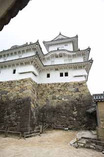 fotografia, material, livra, ajardine, imagine, proveja fotografia,Himeji-jo Castelo Inui torre de castelo pequena, Quatro Castelo de tesouros nacional, Sadanori Akamatsu, Shigetaka Kuroda, Hideyoshi Hashiba
