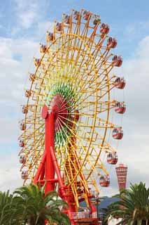 photo,material,free,landscape,picture,stock photo,Creative Commons,A Ferris wheel, port, An amusement park, playground equipment, tourist attraction