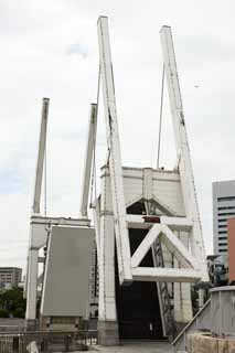 Foto, materieel, vrij, landschap, schilderstuk, bevoorraden foto,Bespat geitje Brug, Beweegbare brug, Basculebrug, Bespat kind Bruggen, Toeristische aantrekking