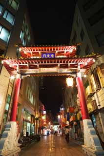 photo, la matire, libre, amnage, dcrivez, photo de la rserve,Kobe Nankinmachi, Chinatown, Une arcade, En ville, Chine