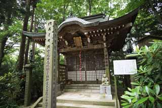 photo, la matire, libre, amnage, dcrivez, photo de la rserve,Un temple du changement miraculeux de Mt. Takao, Bonne prire du marcheur, ogre de l'enfant trange, Giyoja Enno, temple