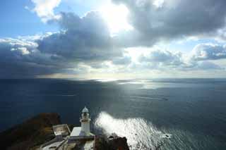 photo, la matire, libre, amnage, dcrivez, photo de la rserve,Le Promontoire de monde, phare, ciel bleu, mer, L'horizon