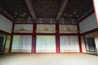 photo,material,free,landscape,picture,stock photo,Creative Commons,Virtue Kotobuki shrine Xianning , palace building, I am painted in red, Bluish green, Tradition architecture