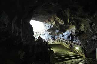 fotografia, materiale, libero il panorama, dipinga, fotografia di scorta,L'ingresso della sovrabbondanza di caverna di vigore, Manjang gul Caverna, Geomunoreum sistema di tubo lavico, isola vulcanica, cantina