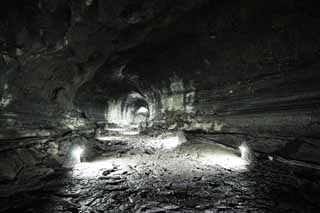 Foto, materieel, vrij, landschap, schilderstuk, bevoorraden foto,Een overabundance van kracht grot, Manjang gul Grot, Geomunoreum Lava Tube System, Vulkanisch eiland, Kelder