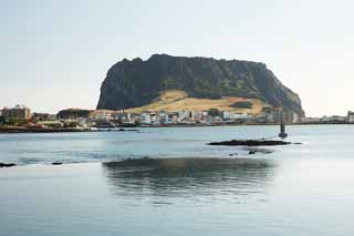 fotografia, materiale, libero il panorama, dipinga, fotografia di scorta,Shiroyama Hiji la vetta, ilchulbong di seongsan, Cliff, isola vulcanica, macchia di bellezza