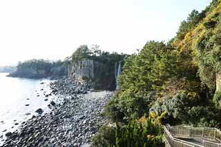 Foto, materiell, befreit, Landschaft, Bild, hat Foto auf Lager,Eine originale Straukaskade, , Der Strand, Cliff, 