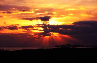 fotografia, materiale, libero il panorama, dipinga, fotografia di scorta,Crepuscolo dello zhongwen, Il sole, linea leggera, voce del cielo, nube