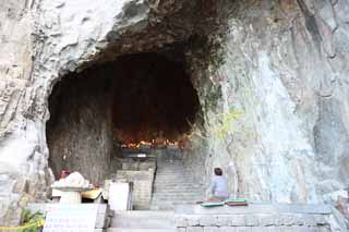 fotografia, materiale, libero il panorama, dipinga, fotografia di scorta,Tempio di Sanbanggul, candela, Chaitya, Kusurimizu, Immagine buddista