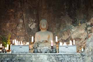 fotografia, material, livra, ajardine, imagine, proveja fotografia,Templo de Sanbanggul, vela, Chaitya, Uma vara de incenso, Imagem budista