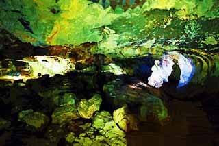 illust, matire, libre, paysage, image, le tableau, crayon de la couleur, colorie, en tirant,Ssangyong cdent, Stalactite, stalagmite, caverne compose, Je suis fantastique