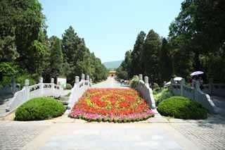 fotografia, materiale, libero il panorama, dipinga, fotografia di scorta,Ming Xiaoling il mausoleo, grave, ponte di pietra, Un approccio ad un sacrario, prenda a sassate pavimentazione