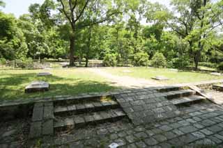 foto,tela,gratis,paisaje,fotografa,idea,Ming Xiaoling Mausoleum Prncipe de la Corona ruinas de Dongling, Se queda, Los fundamentos, Una rea verde, Las ruinas