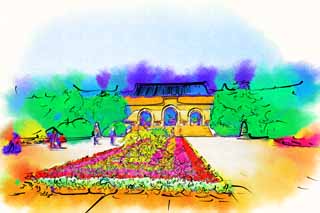 illustration,material,free,landscape,picture,painting,color pencil,crayon,drawing,Chungshan Mausoleum, Shingai Revolution, Mr. grandchild Nakayama, Zijin mountain, The Republic of China founding of a country