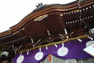 Foto, materieel, vrij, landschap, schilderstuk, bevoorraden foto,Omiwa heiligdom belangrijkste heiligdom, Shinto, Voorkoming tegen kwaad, Terrein, Adoratie