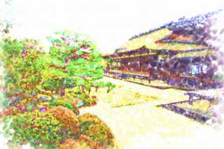 illust, , , , , ,  ,  , .,Ninna-ji   ,  Storeyed Pagoda,  -, ,        