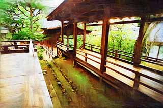 illust,tela,gratis,paisaje,fotografa,idea,pintura,Lpiz de color,dibujo,Temple Akira de soul de Ninna - ji, Viaje, Edificio de madera, Pasamano, Adoracin