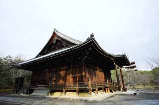 Foto, materieel, vrij, landschap, schilderstuk, bevoorraden foto,Ninna-ji Temple Kannondo, Japanse bouwstijl, De Kannon-met-ene-Duizend-armen, Chaitya, Wereld heritage