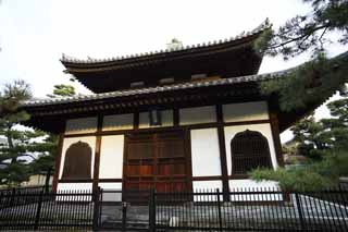 fotografia, materiale, libero il panorama, dipinga, fotografia di scorta,Magazzino di Tempio di Myoshin-ji per tenere il sacre scritture buddista, Egen Kanzan, afforesti fondo, Il papa orto e floreale, tempio che appartiene alla setta Zen