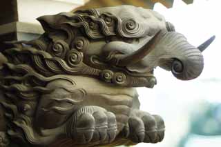 fotografia, materiale, libero il panorama, dipinga, fotografia di scorta,Shibamata Taishaku-dieci scultura di Tempio, Un elefante, scultura, grano di legno, Buddismo