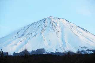 Foto, materieel, vrij, landschap, schilderstuk, bevoorraden foto,Mt. Fuji, Fujiyama, De besneeuwde bergen, Nevel van sneeuwen, Ht mountaintop