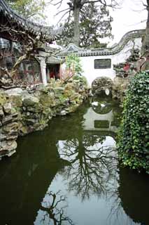 photo, la matire, libre, amnage, dcrivez, photo de la rserve,Yuyuan Garden voie navigable, Joss logent le jardin, , voie navigable, Btiment chinois