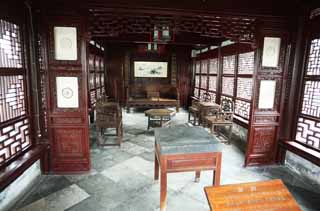 foto,tela,gratis,paisaje,fotografa,idea,Jardn de Yuyuan, Jardn de casa de santuario chino, , Estilo de comida chino, Mobiliario