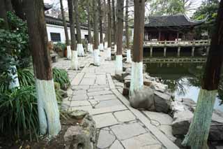 photo,material,free,landscape,picture,stock photo,Creative Commons,Yuyuan Garden, Joss house garden, , Chinese food style, pond