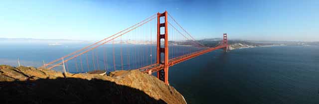 Foto, materieel, vrij, landschap, schilderstuk, bevoorraden foto,Een Golden Gate Bridge, De Golden Gate Bridge, De straten, Zee, Toeristische aantrekking