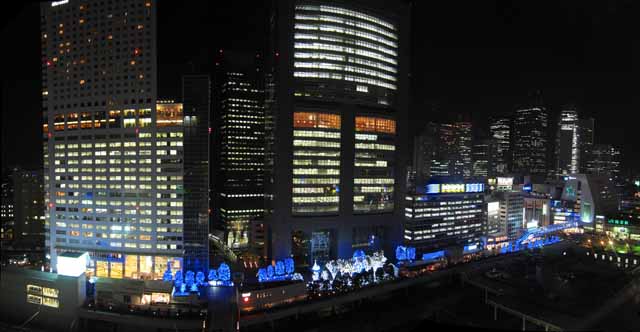 fotografia, material, livra, ajardine, imagine, proveja fotografia,Panorama de Shinjuku, terrao sulista, A estao honestamente, Natal, Novo desenvolvimento