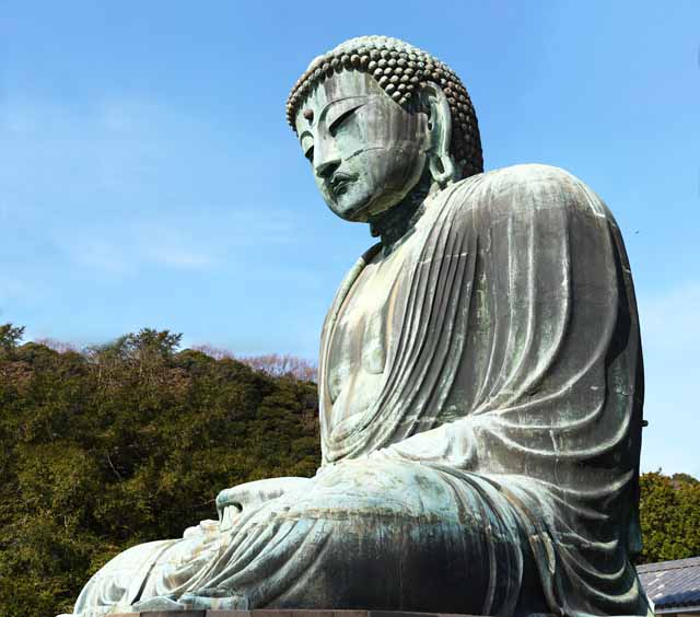 Foto, materiell, befreit, Landschaft, Bild, hat Foto auf Lager,Kamakura groe Statue von Buddha, , , Soong-Stil, Buddhismus-Skulptur