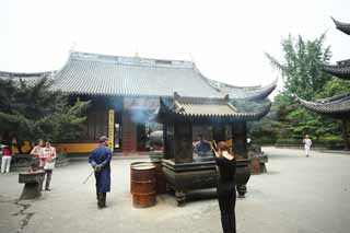 photo, la matire, libre, amnage, dcrivez, photo de la rserve,Le Ryuge temple de masse Quatre Devas, Bouddhisme, Prire, Faith, Une lampe de l'encens