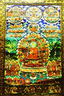 illust, materiell, befreit, Landschaft, Bild, Gemlde, Farbbleistift, Wachsmalstift, Zeichnung,,Die Farbe von Kaiser, Buddha, mandala, Der Kaiser, Faith