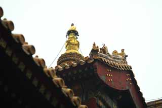 photo,material,free,landscape,picture,stock photo,Creative Commons,A Yonghe Temple tower, Tibet, chain, Money, Chaitya