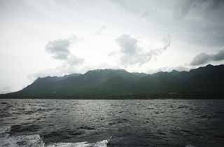 photo,material,free,landscape,picture,stock photo,Creative Commons,Yakushima, ridgeline, The sea, cliff, cloud