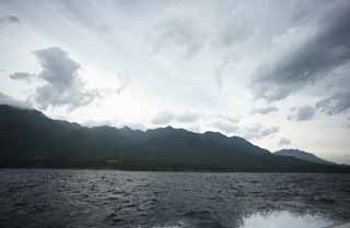 Foto, materieel, vrij, landschap, schilderstuk, bevoorraden foto,Yakushima, Ridgeline, De zee, Klif, Wolk