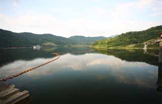 photo, la matire, libre, amnage, dcrivez, photo de la rserve,Un barrage du village de la chute d'eau, lac artificiel, fort vierge, Gnration du pouvoir hydraulique, Tranquillit