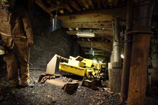 Foto, materiell, befreit, Landschaft, Bild, hat Foto auf Lager,Yuubari-Kohlenbergwerk, Die Bergbauindustrie, Kohlenbergwerk, Kohle, Arbeiter