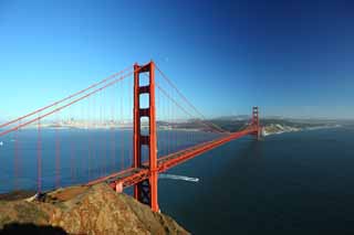 foto,tela,gratis,paisaje,fotografa,idea,Uno Golden Gate Bridge, El Golden Gate Bridge, Los estrechos, Mar, Atraccin turstica