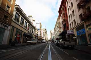 Foto, materiell, befreit, Landschaft, Bild, hat Foto auf Lager,San Francisco zufolge, Besichtigung, Auto, Gebude, Reihe von Husern an einer Stadtstrae