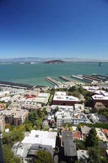 Foto, materiell, befreit, Landschaft, Bild, hat Foto auf Lager,Das Meer von San Francisco, Hafen, Die Hafenbrcke, Schiff, Wohngebiet