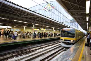fotografia, materiale, libero il panorama, dipinga, fotografia di scorta,Akihabara colloca, pista, treno, Trasporto pubblico, Akiba