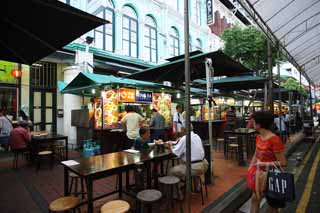 Foto, materieel, vrij, landschap, schilderstuk, bevoorraden foto,Chinatown, Tafel, Restaurant, Een arcade, Boodschappend doend stadsdeel