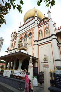 photo,material,free,landscape,picture,stock photo,Creative Commons,A sultan mosque, Islam, mosque, Faith, dome