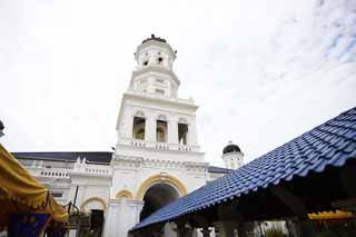 photo,material,free,landscape,picture,stock photo,Creative Commons,Sultan Abu Bakar Mosque, Islam, Worship, I am beautiful, Three states of tiles